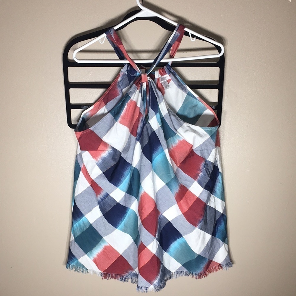 Motherhood summer tank top size large plaid summer tank top baby momma t… - Picture 3 of 10